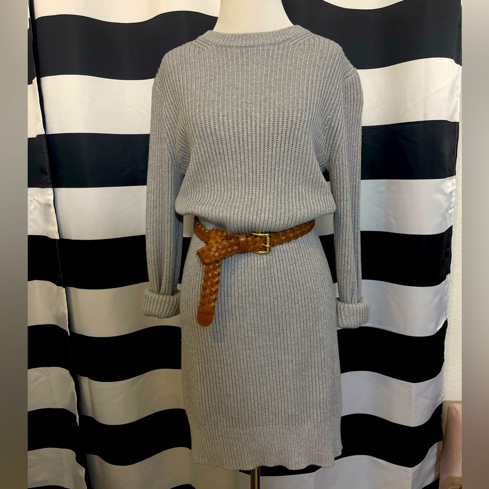 Michael Kors cable knit sweater dress (Grey)